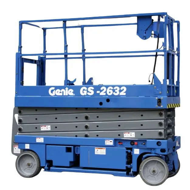 Electric Slab Scissor Lift 26ft x 32in Genie GS-2632